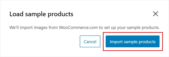 Importing sample products in WooCommerce Importing sample products in WooCommerce