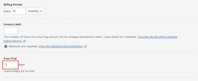 Offering a free trial with WP Simple Pay Offering a free trial with WP Simple Pay