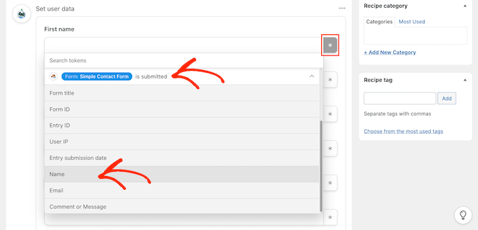 Adding variable data to the Uncanny Automator workflow Adding variable data to the Uncanny Automator workflow