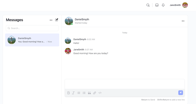 An example of a live chat room, created using BuddyBoss An example of a live chat room, created using BuddyBoss