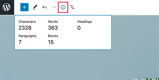 Panel de información en WordPress 5.6 Panel de información en WordPress 5.6