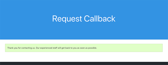 Form submitted successfully Form submitted successfully