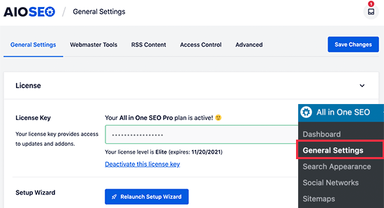 Licenza All in One SEO Licenza All in One SEO