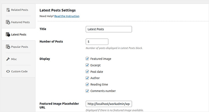 Customize display settings in Relevant