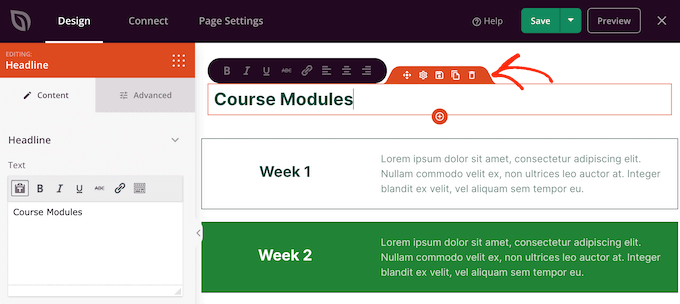 Deleting blocks from a custom layout Deleting blocks from a custom layout