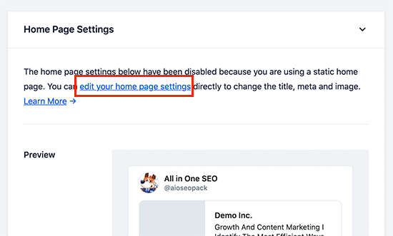 Modifica la tua homepage per aggiungere un'immagine personalizzata per la Twitter card Modifica la tua homepage per aggiungere un'immagine personalizzata per la Twitter card