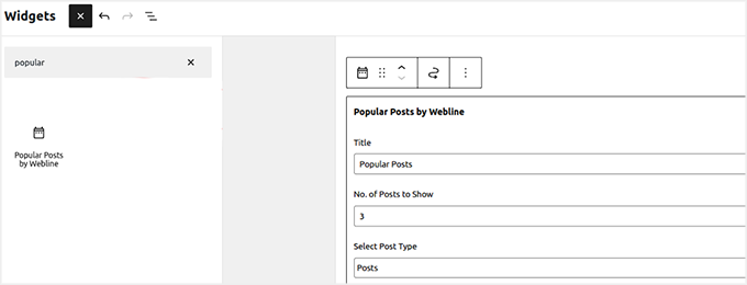 Widget del plugin Publicaciones Populares Widget del plugin Publicaciones Populares