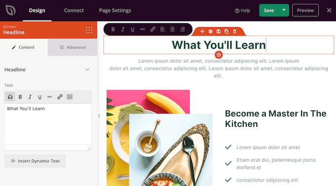 Customizing a SeedProd block Customizing a SeedProd block