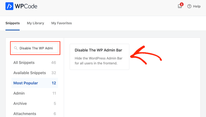 Gotowy fragment kodu Wyłącz pasek administracyjny WP