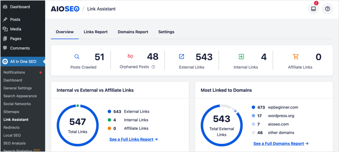 AIOSEO Link Assistant Overview AIOSEO Link Assistant Overview