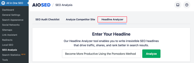AIOSEO Headline Analyzer AIOSEO Headline Analyzer