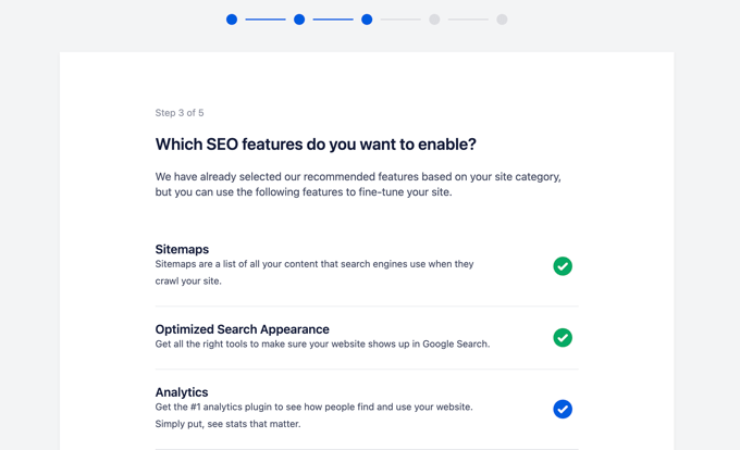 Turn on SEO features Turn on SEO features
