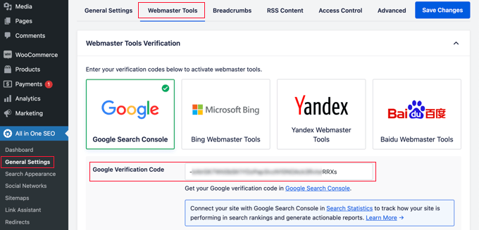 Connecting WordPress to Google Search Console Connecting WordPress to Google Search Console