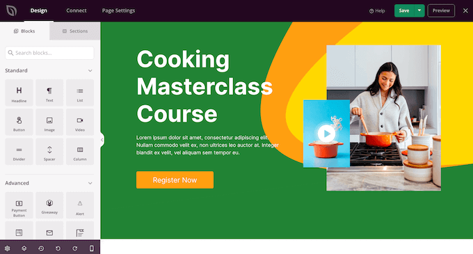 A drag and drop landing page builder A drag and drop landing page builder