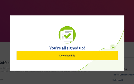 Baixar arquivo após o envio do endereço de e-mail Baixar arquivo após o envio do endereço de e-mail