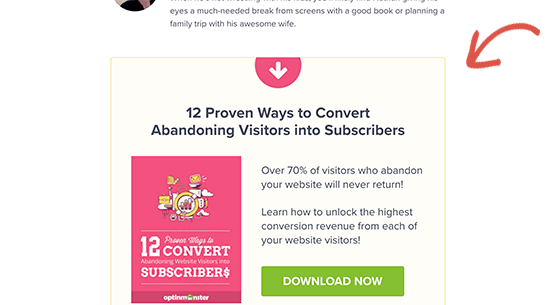 Email sign up form displayed after post content Email sign up form displayed after post content