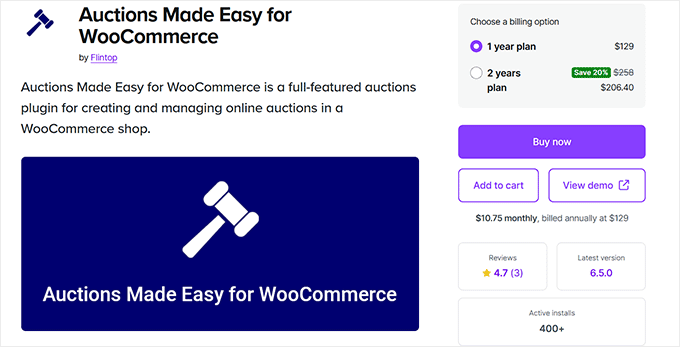 Auctions Made Easy for WooCommerce