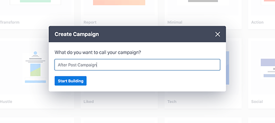Enter campaign title Enter campaign title