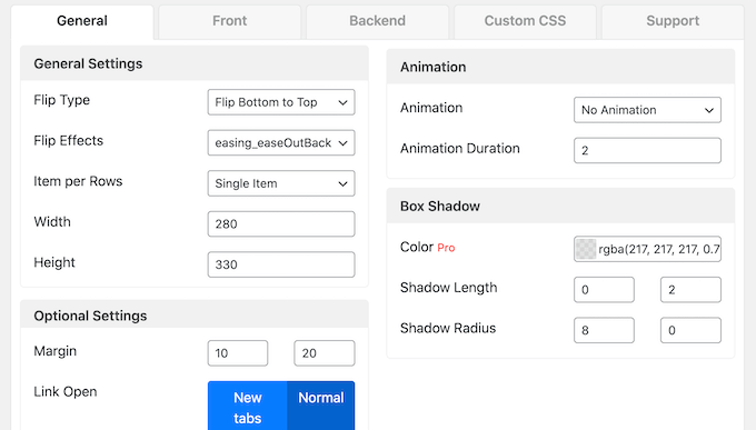 Customizing the flipbox image hover effect Customizing the flipbox image hover effect