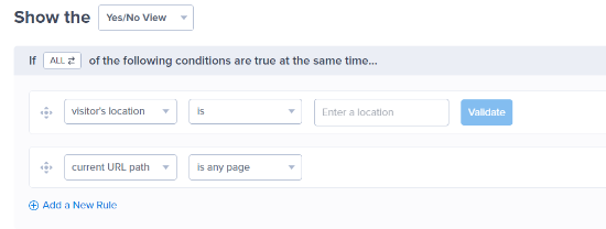 ジオターゲティングの表示条件 場所を入力して検証する