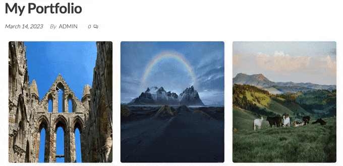 An example of a flipbox animation on a WordPress website An example of a flipbox animation on a WordPress website