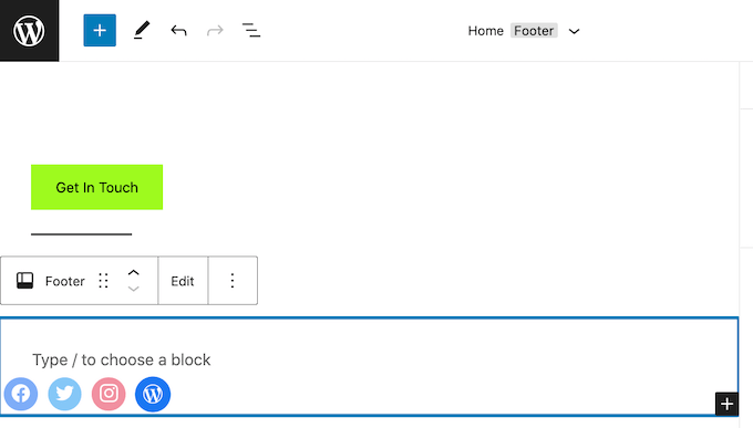 Aggiunta di icone social media a un blog o sito web WordPress