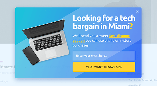 Geografiskt riktade popups i WooCommerce Geografiskt riktade popups i WooCommerce