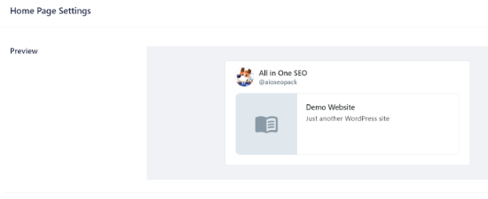 home page settings home page settings