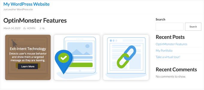 An example of image hover effects An example of image hover effects