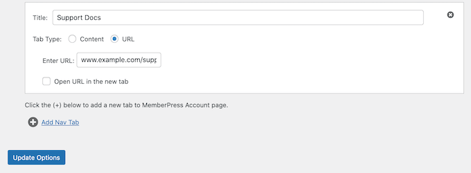 クライアントポータルアカウントページにカスタムURLを追加する