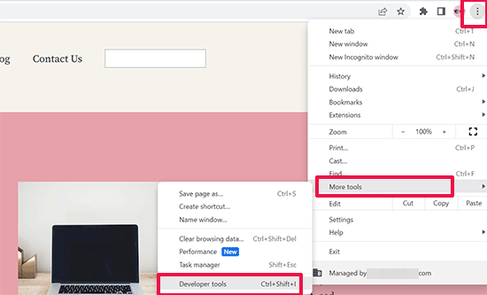 Open developer tools Open developer tools