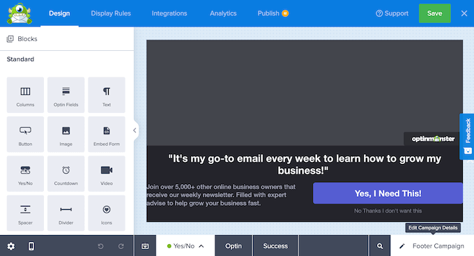 Creazione di una barra piè di pagina fissa per WordPress