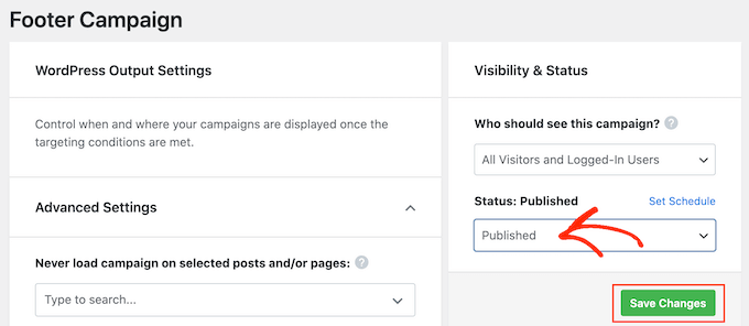 Pubblicazione di una barra fluttuante fissa per WordPress