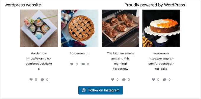 Aggiungere un feed di social media al footer di un sito web
