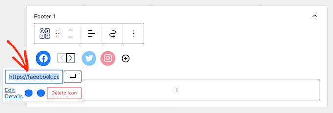 Creazione di collegamenti ai social media per il piè di pagina di WordPress