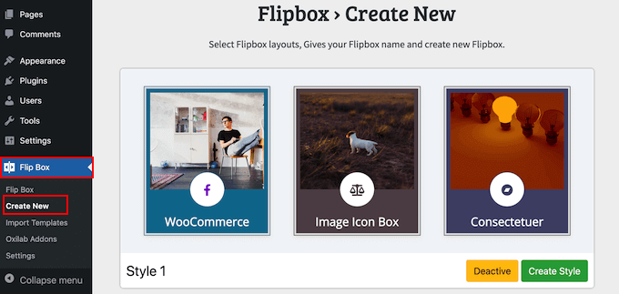 How to choose a flipbox image hover style How to choose a flipbox image hover style