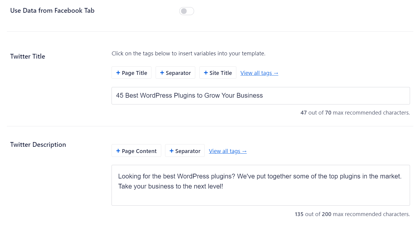 twitter card settings for posts and pages twitter card settings for posts and pages