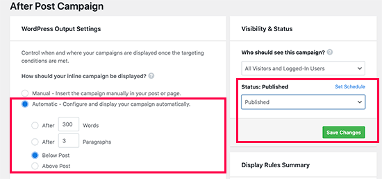 Where to display your campaign Where to display your campaign