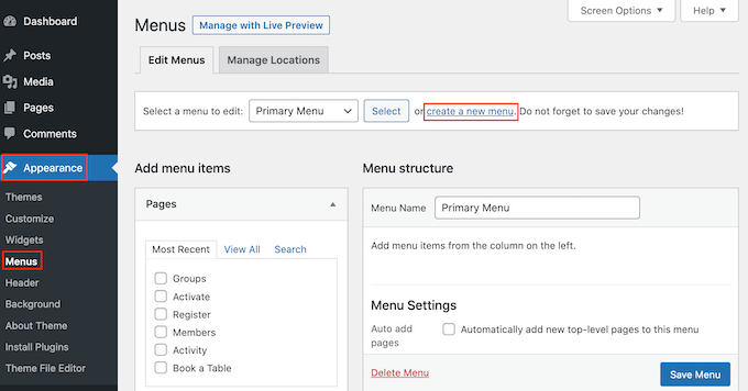 Aggiungere link di navigazione al footer di WordPress