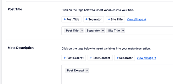 Dynamisk inläggstitel och beskrivningar Dynamisk inläggstitel och beskrivningar
