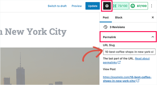Ändra URL-sloggen för ditt inlägg eller din sida Ändra URL-sloggen för ditt inlägg eller din sida