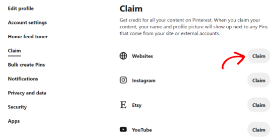 Web siteleri talep et