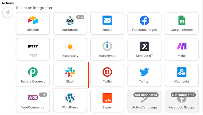 Choosing Slack as an integration for an automated workflow Choosing Slack as an integration for an automated workflow