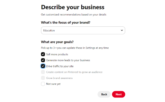 İşletmenizi tanımlayın