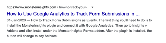 Anpassad utdrag i Googles sökresultat Anpassad utdrag i Googles sökresultat