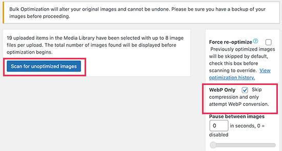 Run optimization Run optimization