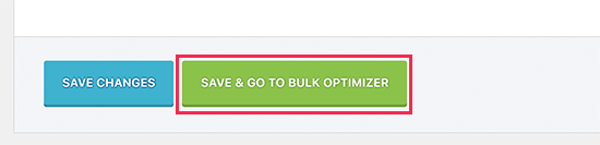 Save settings and start image optimizer Save settings and start image optimizer