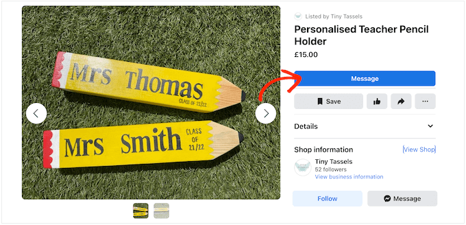 Un esempio di pagamento tramite Facebook Messenger Un esempio di pagamento tramite Facebook Messenger