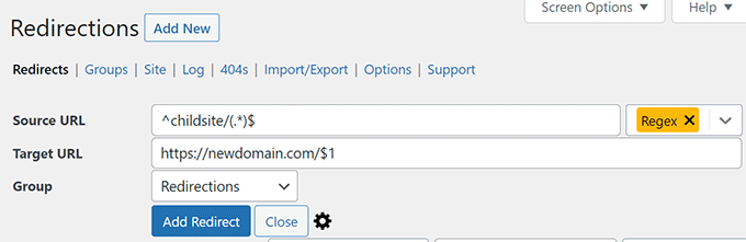 Redirect subdirectory Redirect subdirectory