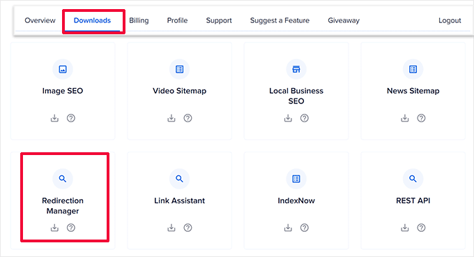 Download redirection addon for All in One SEO Download redirection addon for All in One SEO